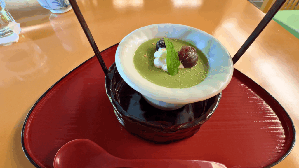 和食 花の茶屋：抹茶プリン