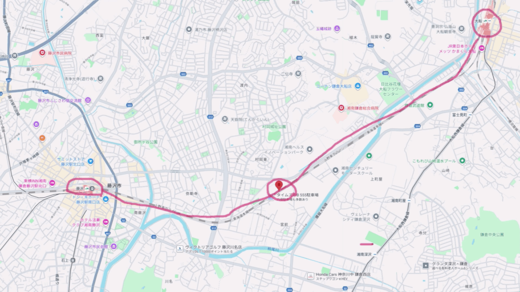 村岡新駅（仮称）の建設予定地
