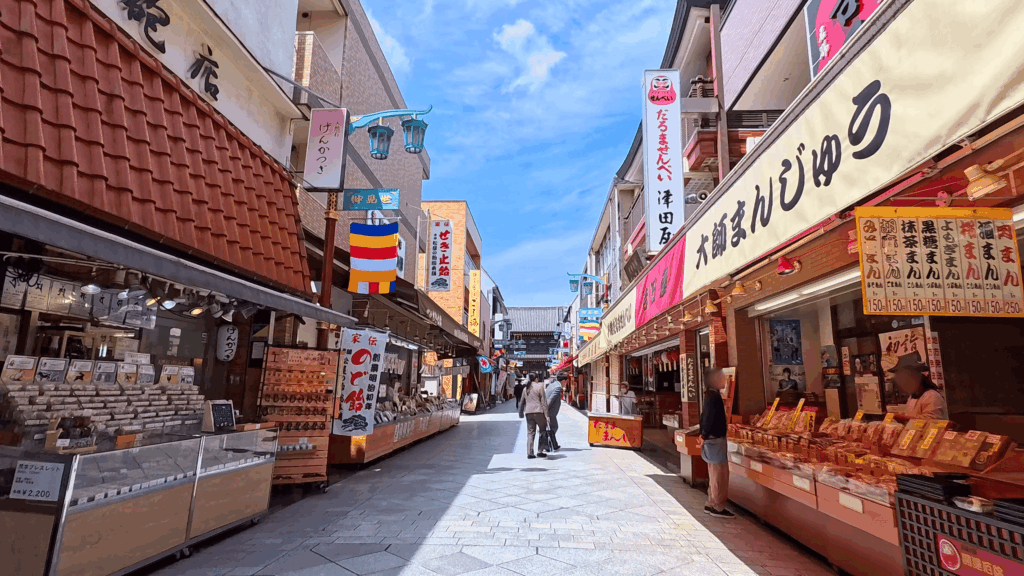 川崎大師の仲見世通り