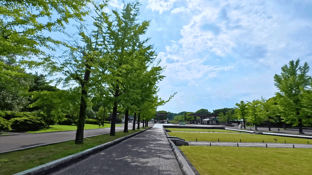 国営昭和記念公園ゲートまでの道